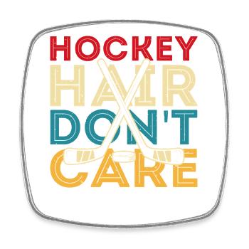 Hockey Eishockey Eishockeyspieler Geschenk - Square fridge magnet - white - Front