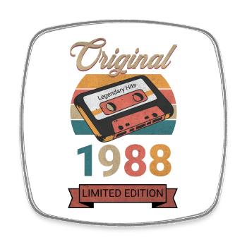 Original 1988 Limited Edition Geburtstag Geschenk - Viereckiger Kühlschrankmagnet - Weiß - Vorne