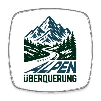 Crossing the Alps 2026 - Hiking - Square fridge magnet - white - Front