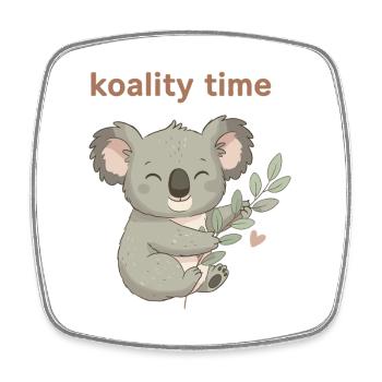 Koalitätszeit Koala-Umarmung - Viereckiger Kühlschrankmagnet - Weiß - Vorne