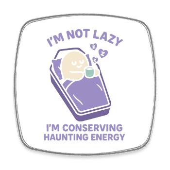 Creepy Sweet Pastel Goth Kawaii Halloween Cute - Square fridge magnet - white - Front