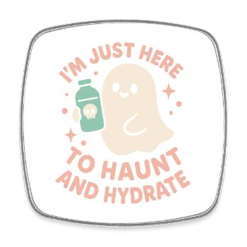 Creepy Sweet Pastel Goth Kawaii Halloween Cute - Square fridge magnet - white - Front