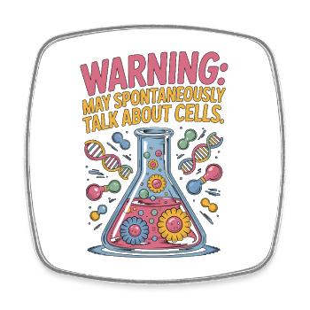 Lab Technician Warning May Medical Laboratory Work - Viereckiger Kühlschrankmagnet - Weiß - Vorne