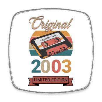 Original 2003 Édition Limitée Cadeau d’Anniversaire - Magnet carré - blanc - Devant