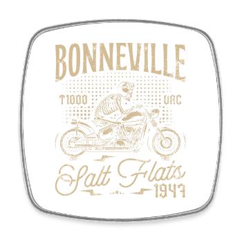 Bonneville Salt Flats Motorrad Geburtstag 1947 - Viereckiger Kühlschrankmagnet - Weiß - Vorne
