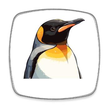 Pinguine Pinguin - Viereckiger Kühlschrankmagnet - Weiß - Vorne