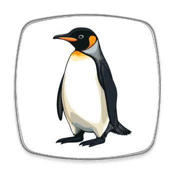 Pinguine Pinguin - Viereckiger Kühlschrankmagnet - Weiß - Vorne