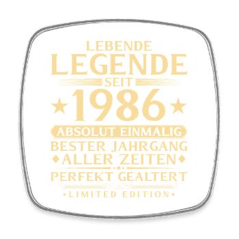 1986 Année Légende 40ème Cadeau d’Anniversaire - Magnet carré - blanc - Devant