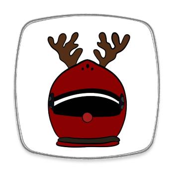 Christmas - Square fridge magnet - white - Front