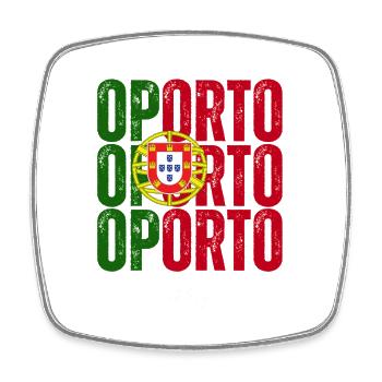 Porto Portugal, un souvenir de Porto - Magnet carré - blanc - Devant