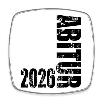 Abitur 2026 - Viereckiger Kühlschrankmagnet - Weiß - Vorne