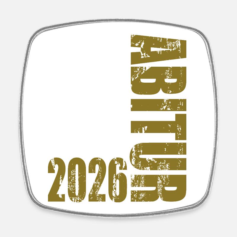 Abitur 2026 - Magnet carré - blanc
