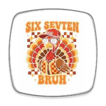 Six Seventeen Bruh Turquie - Magnet carré - blanc - Devant