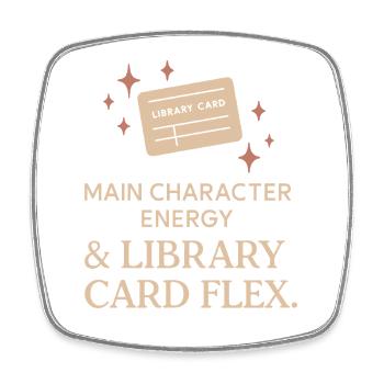 Booktok Fantasy Bookish Humor Gift for - Square fridge magnet - white - Front