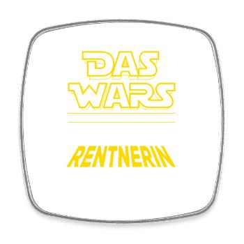 Das Wars - Rente 2026 - Glückliche Rentnerin - Viereckiger Kühlschrankmagnet - Weiß - Vorne
