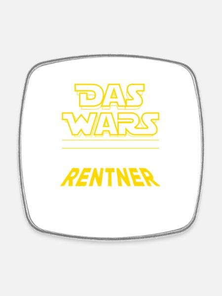 Das Wars Rente 2026 Endlich Rentner ich jetzt bin - Viereckiger Kühlschrankmagnet - Weiß