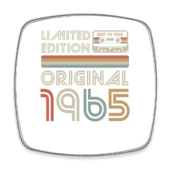 Cassette rétro originale limitée de 1965 - Magnet carré - blanc - Devant