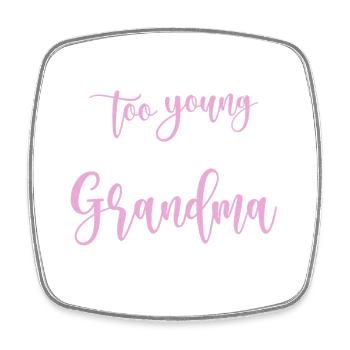 Oma Mama Geschenk Weihnachtsgeschenke Großmutter  - Viereckiger Kühlschrankmagnet - Weiß - Vorne
