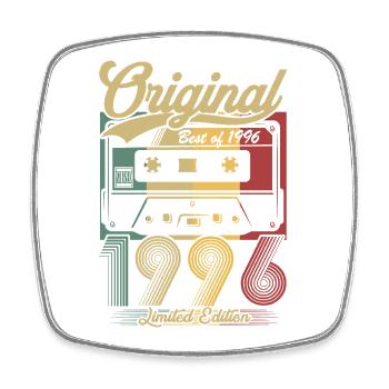 Original 1996 Vintage Vintage Birthday Retro - Square fridge magnet - white - Front