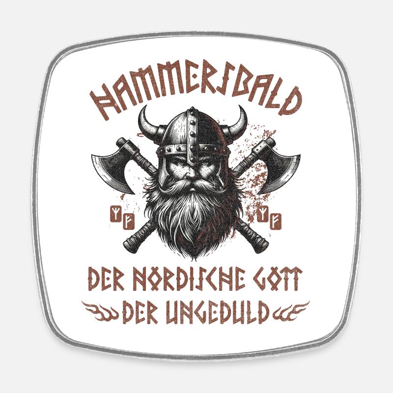 Hammersbald - Magnet carré - blanc