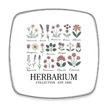 Herbarium Collection – Plant Collection Vintage - Square fridge magnet - white - Front