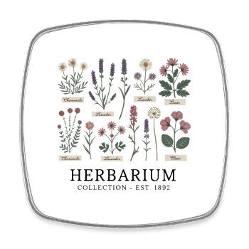 Collection de plantes vintage - Magnet carré - blanc - Devant