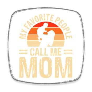 Mama Muttertag Geschenk Weihnachtsgeschenke   - Viereckiger Kühlschrankmagnet - Weiß - Vorne