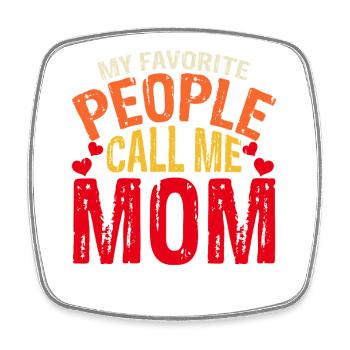 Mama Muttertag Geschenk Weihnachtsgeschenke   - Viereckiger Kühlschrankmagnet - Weiß - Vorne
