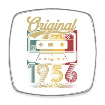 Original 1956 Vintage Vintage Anniversaire Rétro - Magnet carré - blanc - Devant