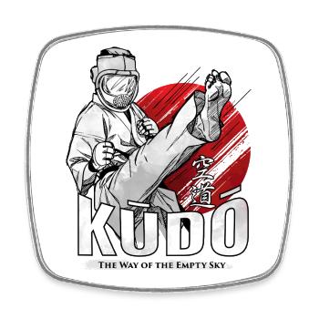 Kudo Martial Arts - The Way of the Empty Sky - Square fridge magnet - white - Front