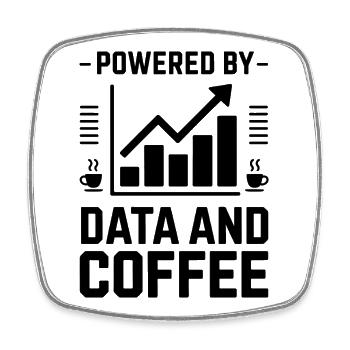 Data Analyst Saying Funny Data Analyst Gift - Square fridge magnet - white - Front
