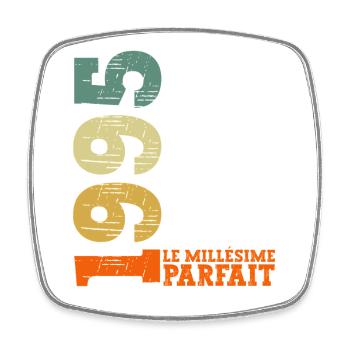Millésime 1995 Anniversaire Cadeau Original - Magnet carré - blanc - Devant