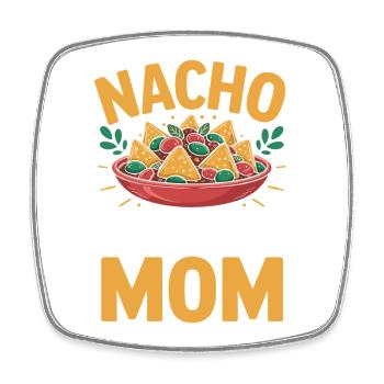Nacho Durchschnittliche Mama Lustig - Viereckiger Kühlschrankmagnet - Weiß - Vorne