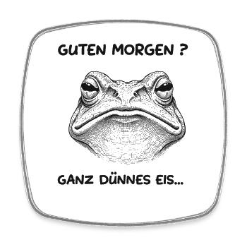 dünnes eis - Square fridge magnet - white - Front