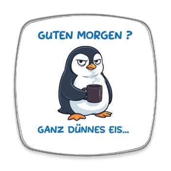 Dünnes Eis Mood - Square fridge magnet - white - Front