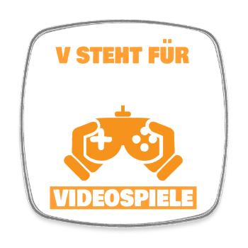 Gamer Gaming Father Father's Day Saying Gaming Dad - Square fridge magnet - white - Front