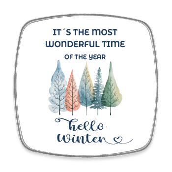 It’s the Most Wonderful Time of the Year – Winter - Viereckiger Kühlschrankmagnet - Weiß - Vorne