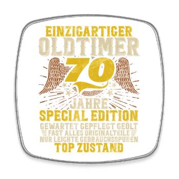 70 Years Unique Classic 70th Birthday - Square fridge magnet - white - Front