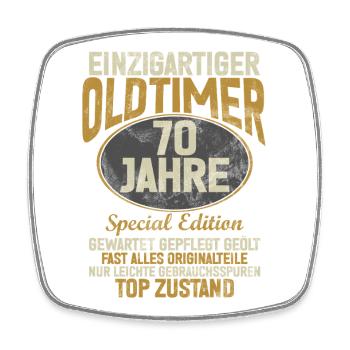 70 Years Unique Classic 70th Birthday - Square fridge magnet - white - Front