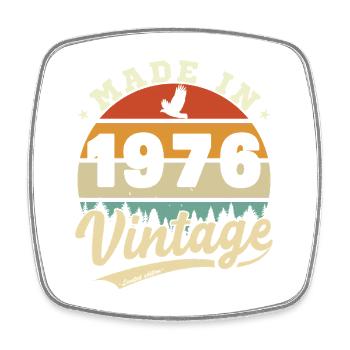 50 Jahre 1976 Vintage Retro Geburtstagsgeschenk - Viereckiger Kühlschrankmagnet - Weiß - Vorne