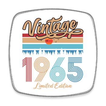 1965 Vintage Anniversaire Original Retro Cadeau - Magnet carré - blanc - Devant