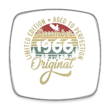 December 1966 - Legend since December 1966 - Square fridge magnet - white - Front
