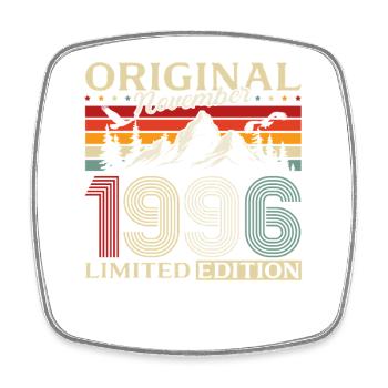 30th Birthday Original November Vintage 1996 - Square fridge magnet - white - Front