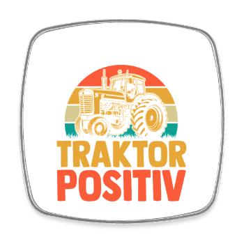 Landwirt Bauernhof Farmer Bauer Traktor - Viereckiger Kühlschrankmagnet - Weiß - Vorne