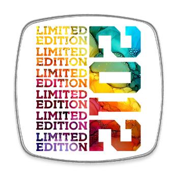 LIMITED EDITION 2012 14 YEARS 14TH BIRTHDAY - Square fridge magnet - white - Front