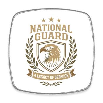 Veteran Der Armee National Guard Veteran Im - Viereckiger Kühlschrankmagnet - Weiß - Vorne
