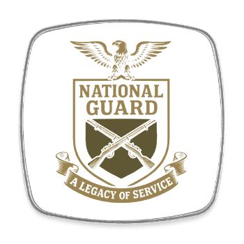 Army Veteran National Guard Veteran in - Square fridge magnet - white - Front