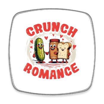 Concombre Beurre d’arachide Toast Crunch Romance - Magnet carré - blanc - Devant
