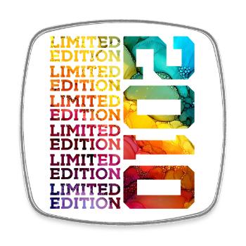 ÉDITION LIMITÉE 2010 16 ANS 16E ANNIVERSAIRE - Magnet carré - blanc - Devant