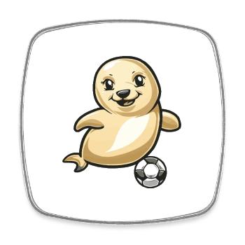 Seal Seal Football - Square fridge magnet - white - Front